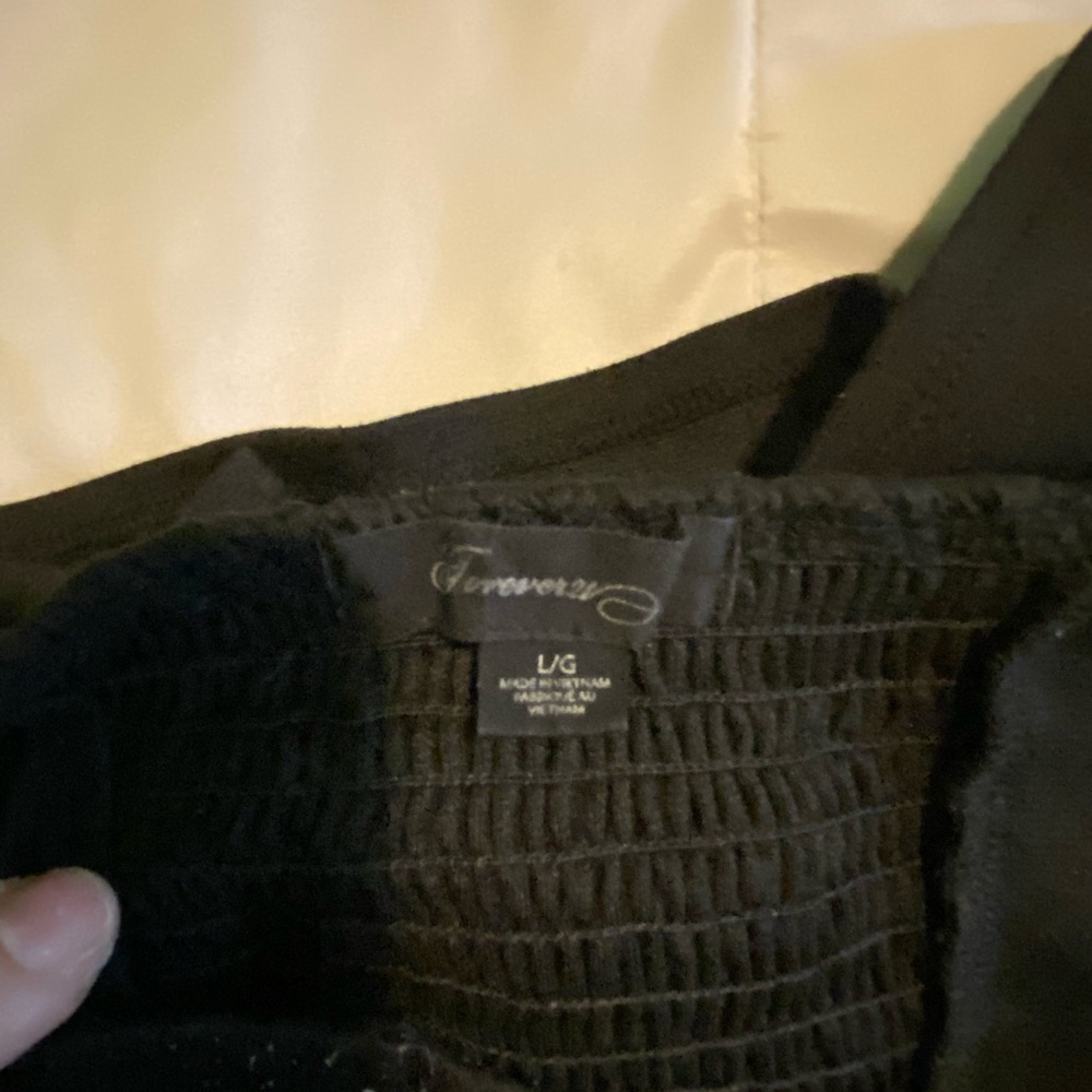 Black Forever 21 Sweetheart Strapless Mini Dress - Picture 3 of 3